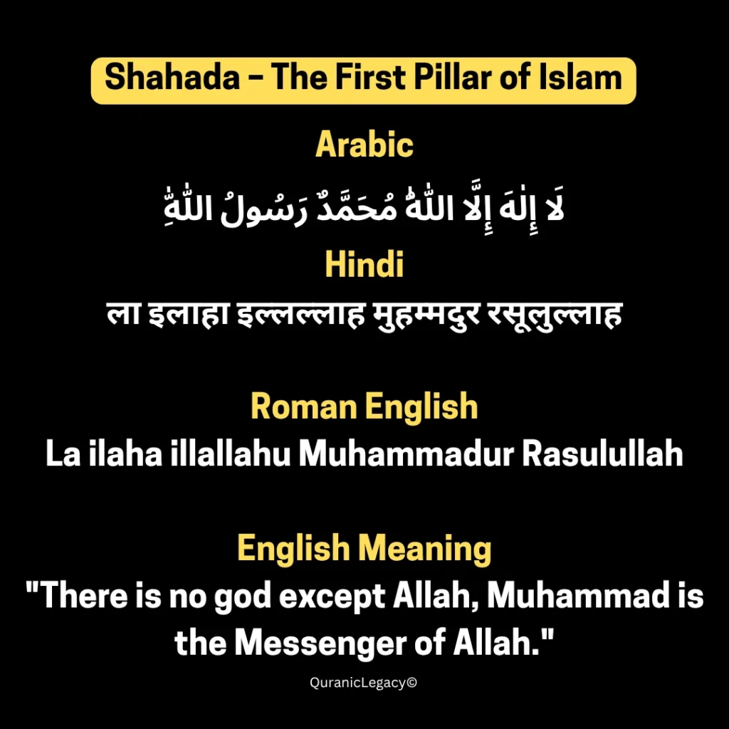 Shahada – The First Pillar of Islam